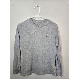 Polo Ralph Lauren Shirt Men's M Gray Base Layer Small Pony Preppy Capsule Basic